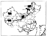 如图是"我国四大牧区示意图",a,b,c,d分别是指( )